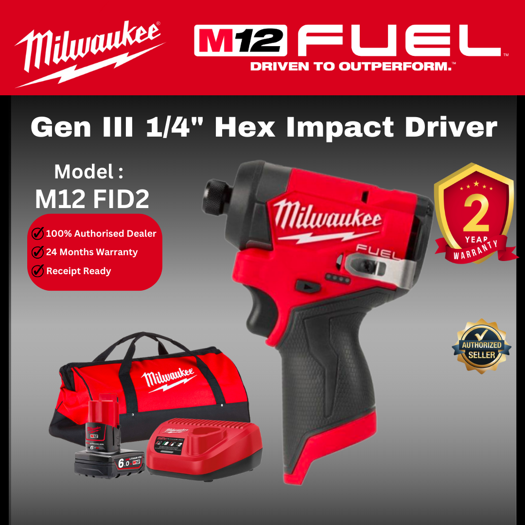 MILWAUKEE M12 FUEL Gen III 1/4