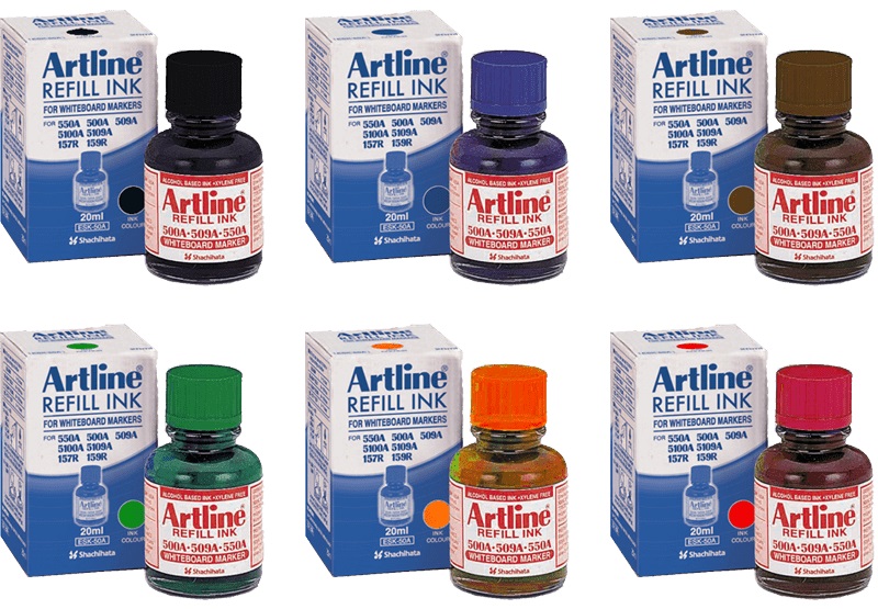 ARTLINE Refill Ink for WhiteBoard Marker Pen 20ml –